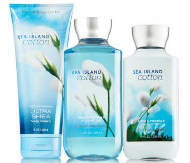Bath & Body Works Sea Island Cotton Trinity Gift Set