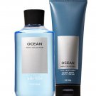 Bath & Body Works Ocean For Men Body Cream & 2-in-1 - Hair + Body Wash Duo Set