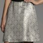Narciso Rodriguez For DesigNation Gold-Tone Jacquard A-Line Skirt - Size 8