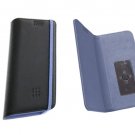 Moleskine Black/Blue Universal Booktype 4.6" To 5.2" Phones Case with Pocket