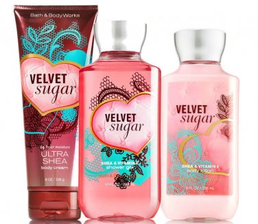 Bath & Body Works Velvet Sugar Trinity Gift Set