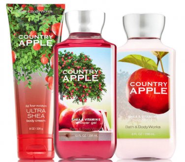 Bath & Body Works Country Apple Trinity Gift Set
