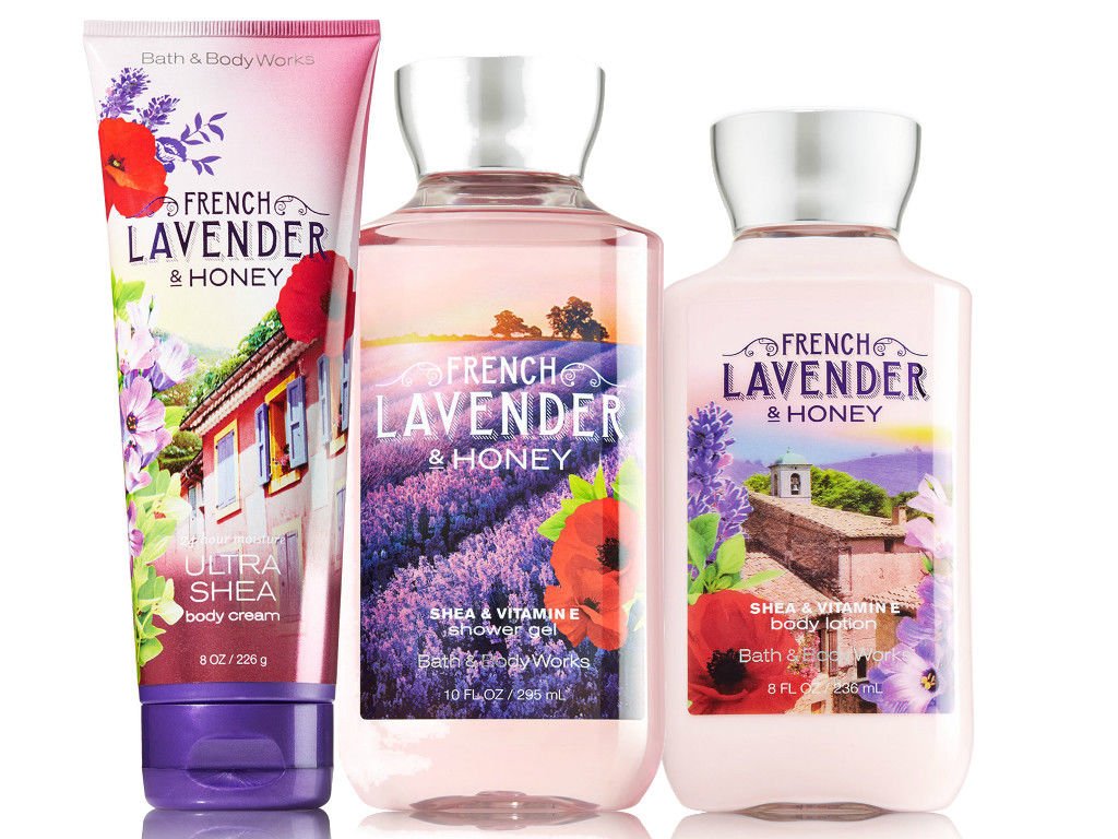 Bath & Body Works French Lavender & Honey Trinity Gift Set
