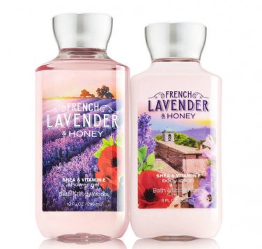 Bath & Body Works French Lavender & Honey Body Lotion + Shower Gel Duo Set