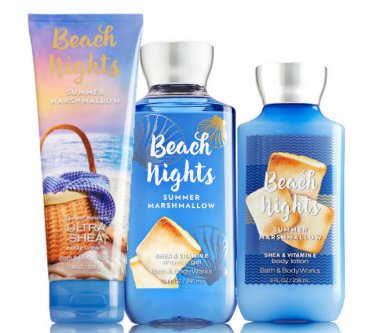 Bath & Body Works Beach Nights - Summer Marshmallow Trinity Gift Set
