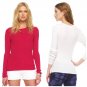 MICHAEL Michael Kors Pink Ribbed Knit Crewneck Sweater - Size Extra Large