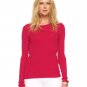 MICHAEL Michael Kors Pink Ribbed Knit Crewneck Sweater - Size Extra Large