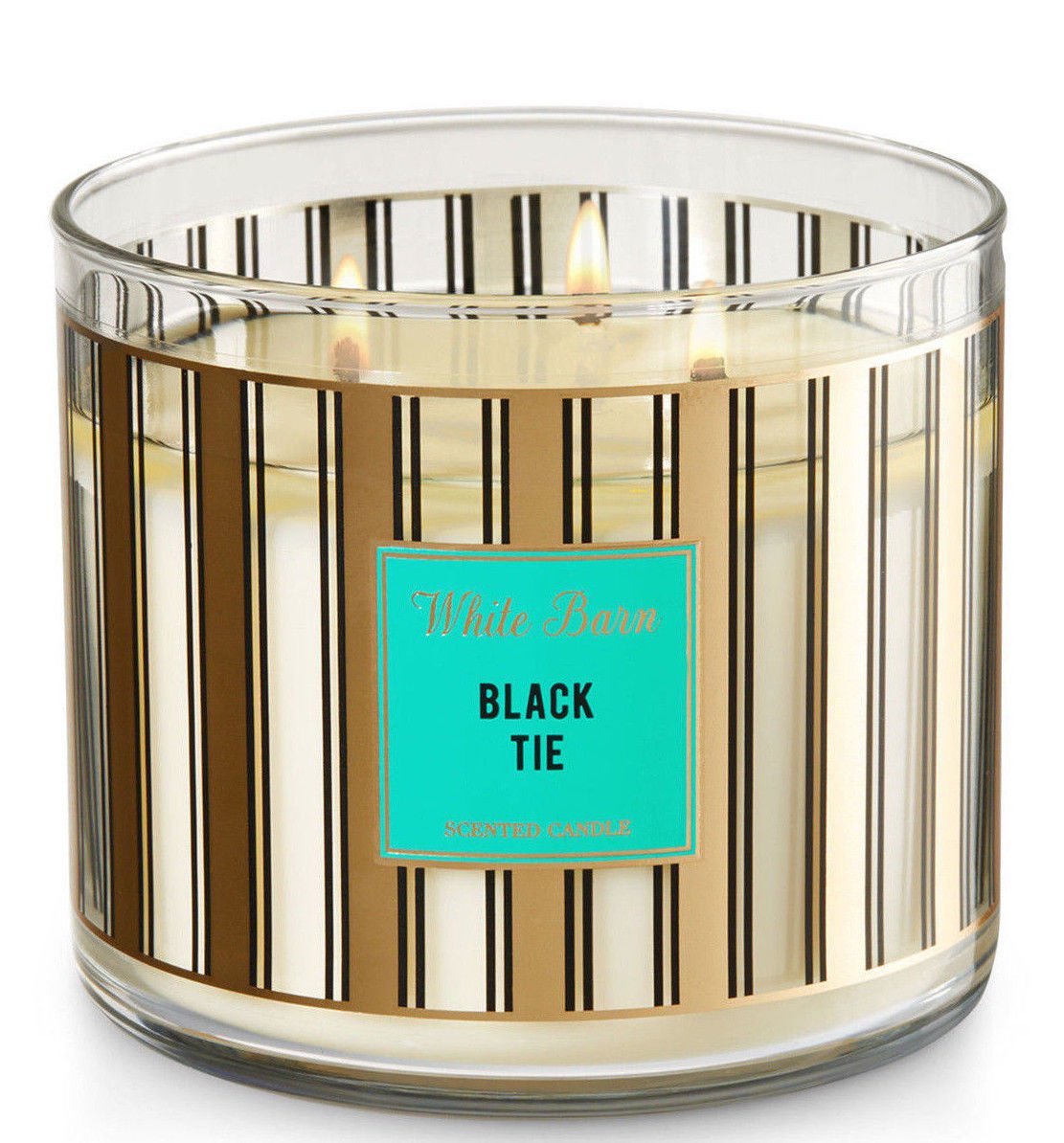 Bath & Body Works Black Tie Three Wick 14.5 Ounces Scented Candle