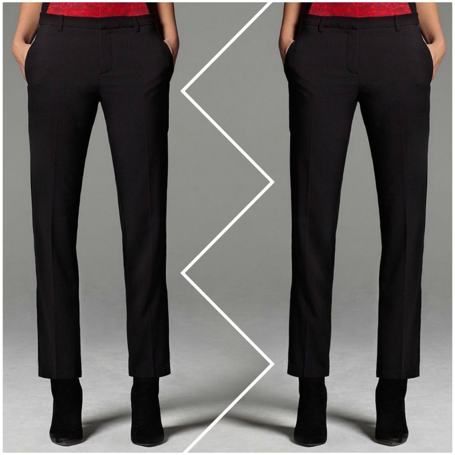Narciso Rodriguez For Designation Black Crepe Tuxedo Pants Size 10