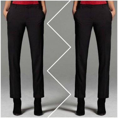 Narciso Rodriguez For DesigNation Black Crepe Tuxedo Pants - Size 10