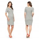 Liz Lange Maternity For Target Heather Grey Short Sleeve Dress -Size Extra Large