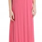 Neiman Marcus Party Pink Strapless Ruffled Trim Maxi Dress - Size Large