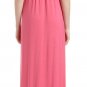 Neiman Marcus Party Pink Strapless Ruffled Trim Maxi Dress - Size Large