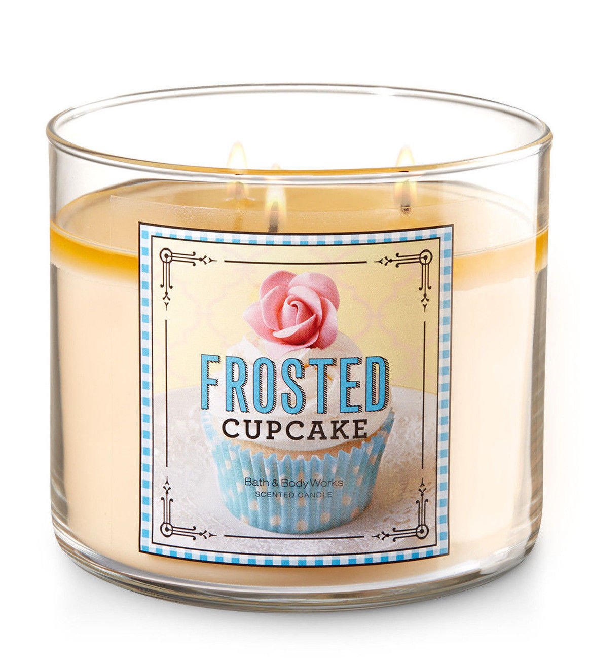 Bath & Body Works Frosted Cupcake Three Wick 14.5 Ounces Scented Candle