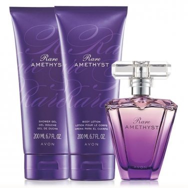 Avon Rare Amethyst For Her Trinity Gift Set