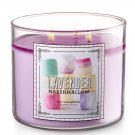 Bath & Body Works Lavender Marshmallow Three Wick 14.5 Ounces Scented Candle