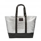 Victoria’s Secret Limited Edition Large Metallic Silver Weekender Canvas Tote