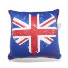 Twiggy London Union Jack Heart Throw Pillow - Size - 18" X 18"