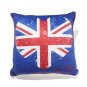Twiggy London Union Jack Heart Throw Pillow - Size - 18" X 18"