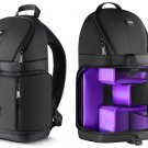 Neewer Black Durable Waterproof Camera Storage Sling Backpack for DSLR Camera