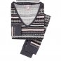 Victoria’s Secret Black/Ivory Fairisle The Thermal Pajama Set - Size Extra Large