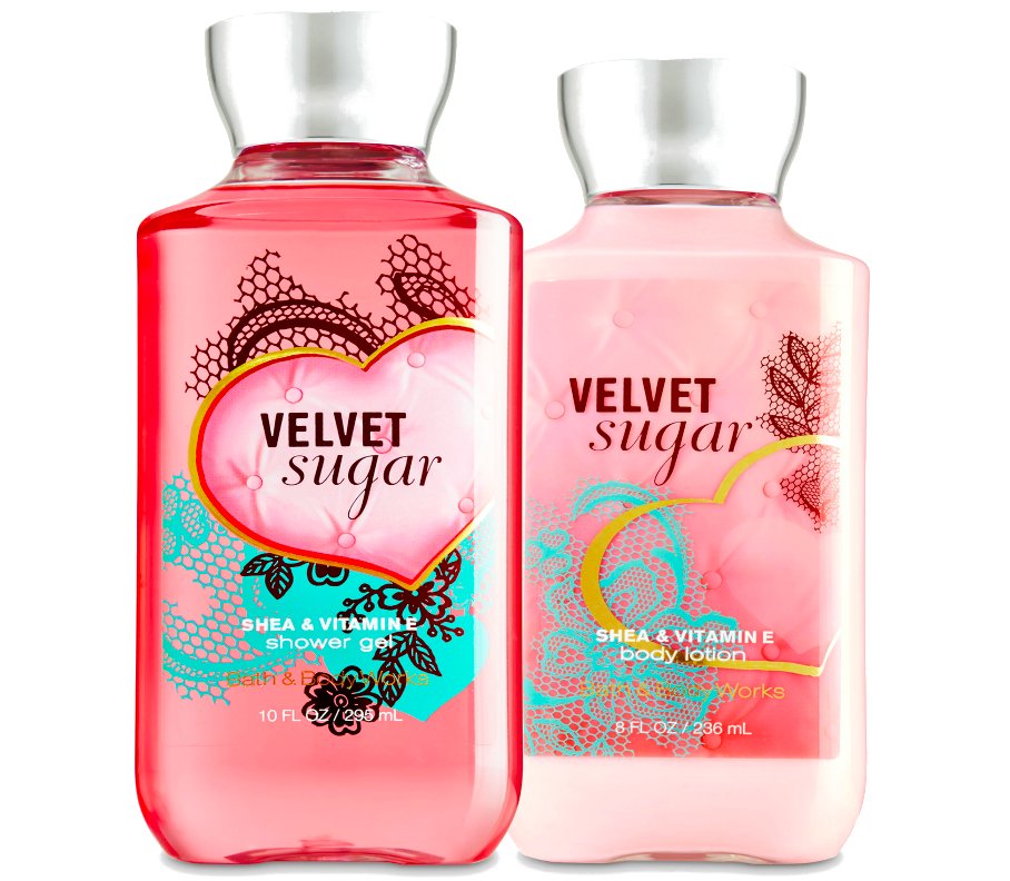 Bath & Body Works Velvet Sugar Body Lotion + Shower Gel Duo Set