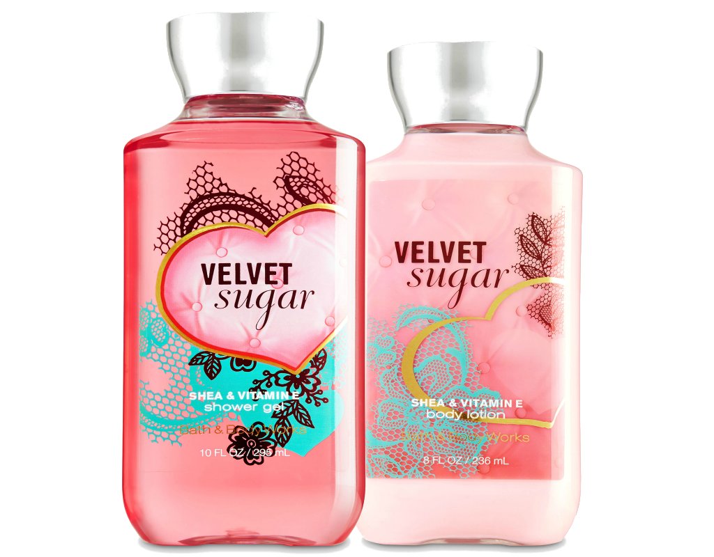 Bath & Body Works Velvet Sugar Body Lotion + Shower Gel Duo Set