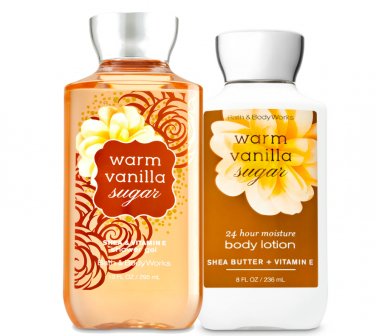 Bath & Body Works Warm Vanilla Sugar Body Lotion + Shower Gel Duo Set