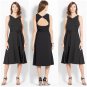 Ann Taylor Black V-Neck Ponte Back Cutout A-Line Dress - Size 4 & 6