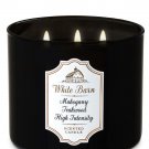 White Barn Mahogany Teakwood High Intensity 3 Wick 14.5 Ounces Scented Candle