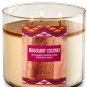 Bath & Body Works Mahogany Coconut Three Wick 14.5 Ounces Scented Candle