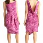 RACHEL by Rachel Roy Pink Aster Print Boat Neck Sleeveless Dress - Size Large