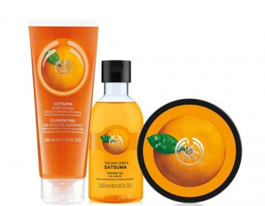 The Body Shop Satsuma Bath & Body Trio Gift Set
