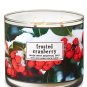 Bath & Body Works Frosted Cranberry Three Wick 14.5 Ounces Scented Candle