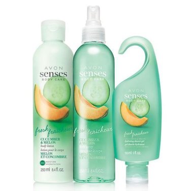 Avon Senses Cucumber & Melon Trinity Gift Set