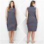 Lands’ End Fresh Petal Stripe Sleeveless Polo Dress - Size Extra Large