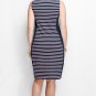 Lands&acirc;�� End Fresh Petal Stripe Sleeveless Polo Dress - Size Extra Large