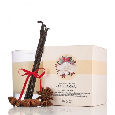 The Body Shop Limited Edition Vanilla Chai Single Wick 7.0 Ounces Scented Candle