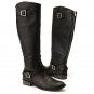 Coconut Plaza Black Vegan Leather Riding Boots - Size 9½ M
