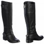 Coconut Plaza Black Vegan Leather Riding Boots - Size 9½ M