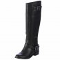 Coconut Plaza Black Vegan Leather Riding Boots - Size 9½ M