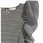 H&M Black/White Gingham Print Sleeveless Ruffled Shift Dress - Size 14