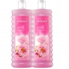 Avon Senses Cherry Blossom - 1 Set of 2 - 24.0 Fluid Ounces Bubble Bath