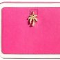 Juicy Couture Pink Leather Leni Zip Top Tablet Wristlet