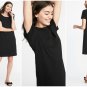 Old Navy Black Crew Neck Short Sleeves Shift Tee Dress Size - Extra Large