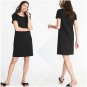 Old Navy Black Crew Neck Short Sleeves Shift Tee Dress Size - Extra Large