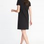 Old Navy Black Crew Neck Short Sleeves Shift Tee Dress Size - Extra Large