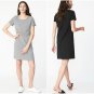 Old Navy Heather Gray Crew Neck Short Sleeves Shift Tee Dress Size - Extra Large