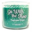 Bath & Body Works Go With The Flow Turquoise Waters 3 Wick 14.5 Ounces Candle