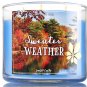 Bath & Body Works Sweater Weather Three Wick 14.5 Ounces Scented Candle